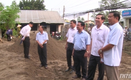 Chủ tịch UBND tỉnh kiểm tra tiến độ xây dựng xã nông thôn mới Tân Hương