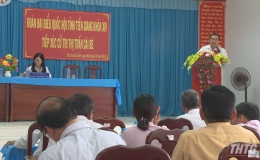 Trưởng Đoàn ĐBQH tỉnh Tiền Giang tiếp xúc cử tri huyện Cái Bè