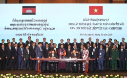 Thủ tướng: Tạo khung pháp lý quan trọng để quản lý, phát triển đường biên giới Việt Nam-Campuchia
