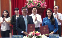 Tỉnh Đoàn Tiền Giang ký kết hợp tác với Trường Đại học Mở Tp. Hồ Chí Minh