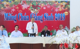 Phó Thủ tướng Trương Hoà Bình thăm và chúc mừng Giáng sinh 2019 tại tỉnh Tiền Giang