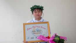 Nữ sinh THPT Phú Tân về nhất tuần bằng điểm số ở những phút cuối cuộc thi