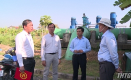 Chủ tịch UBND tỉnh Tiền Giang kiểm tra tình hình cung cấp nước sinh hoạt