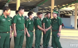 Phó Tư lệnh Bộ đội Biên phòng kiểm tra công tác sẵn sàng chiến đấu tại Tiền Giang
