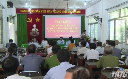 Ông Võ Văn Bình – Phó Bí thư Thường trực Tỉnh ủy tiếp xúc cử tri