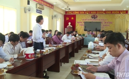HĐND tỉnh Tiền Giang làm việc với các sở ngành về tình hình phát triển kinh tế – xã hội