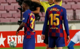 “Thần đồng” nhận thẻ đỏ ngỡ ngàng, Barcelona thắng chật vật derby Catalan