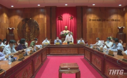 UBND tỉnh Tiền Giang họp thành viên tháng 8/2020