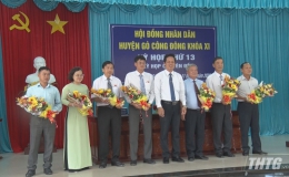 Ông Lê Văn Sơn được bầu giữ chức Chủ tịch UBND huyện Gò Công Đông