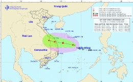 Áp thấp nhiệt đới cách Quảng Nam khoảng 500km, có khả năng mạnh lên thành bão