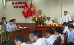 Chủ tịch UBND tỉnh Tiền Giang làm việc UBND huyện Cai Lậy về phát triển kinh tế xã hội và đầu tư công