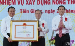 Công bố Thị xã Cai Lậy hoàn thành nhiệm vụ xây dựng nông thôn mới