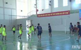 Khai mạc giải bóng chuyền truyền thống tỉnh Tiền Giang năm 2020 (vòng loại bảng B) tại huyện Gò Công Đông.