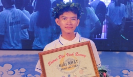 Nam sinh THPT Nguyễn Văn Côn có chiến thắng thuyết phục ở cuộc thi tuần Đường đến vinh quang