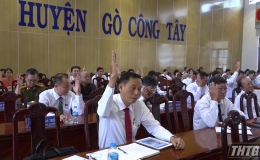 Hội đồng nhân dân huyện Gò Công Tây khóa XI tổ chức kỳ họp thứ 17