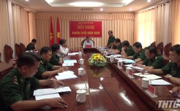 Đảng bộ Bộ đội Biên phòng Tiền Giang tổ chức hội nghị phiên cuối năm 2020.