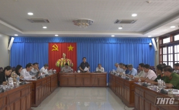 Ủy ban bầu cử tỉnh Tiền Giang kiểm tra công tác bầu cử tại huyện Cai Lậy