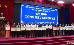 Hội đồng nhân dân tỉnh Tiền Giang khóa IX tổng kết nhiệm kỳ 2016 – 2021
