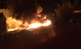 Cháy bãi phế liệu “khủng” gây náo loạn khu dân cư Bình Đức, huyện Châu Thành