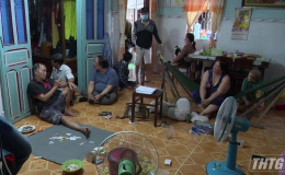 Công an Tiền Giang triệt phá  tụ điểm cờ bạc tại Thị xã Gò Công