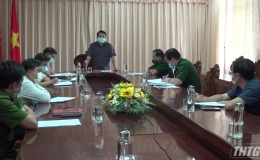 Kiểm tra công tác phòng chống dịch đối với dự án điện gió Tân Phú Đông