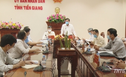 UBND tỉnh tiếp và làm việc với Tổ hỗ trợ công tác phòng, chống dịch Covid-19 của Bộ Y tế tại Tiền Giang