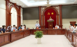 Bộ trưởng Bộ Y tế làm việc với lãnh đạo tỉnh Tiền Giang về công tác phòng chống dịch Covid-19