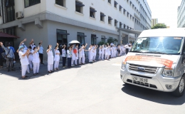 Đoàn thứ 2 của Bệnh viện Hữu Nghị hỗ trợ Tiền Giang phòng, chống dịch COVID-19