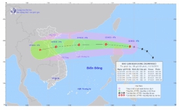 Bão Kompasu mạnh cấp 9 cách đảo Lu-dông (Philipines) 250km