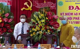 Tiền Giang tham dự Đại lễ kỷ niệm 40 năm ngày thành lập Giáo hội Phật giáo Việt Nam