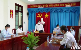 Lãnh đạo UBND tỉnh kiểm tra công tác phòng chống dịch huyện Tân Phú Đông