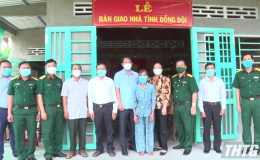Bộ CHQS tỉnh Tiền Giang bàn giao “Nhà đồng đội”  tại huyện Chợ Gạo