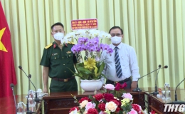 Lãnh đạo tỉnh Tiền Giang thăm chúc mừng các đơn vị nhân ngày thành lập Quân đội Nhân dân Việt Nam