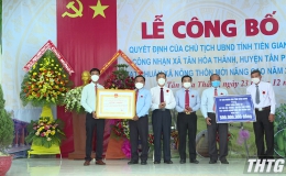 Xã Tân Hòa Thành, huyện Tân Phước đạt chuẩn xã nông thôn mới nâng cao