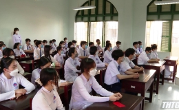 Tiền Giang có tỷ lệ học sinh đến trường học trực tiếp hơn 99%