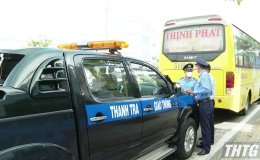 Tiền Giang cao điểm kiểm tra lắp camera trên xe ô tô kinh doanh vận tải