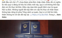 Vì sao Đức tạm thời chưa công nhận mẫu hộ chiếu mới của Việt Nam?