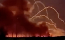 Cháy kho đạn của Nga ở gần biên giới với Ukraine