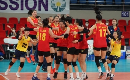 Tuyển bóng chuyền nữ Việt Nam vào bán kết châu Á