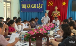 HĐND tỉnh Tiền Giang làm việc với UBND thị xã Cai Lậy về việc triển khai các công trình dự án đầu tư công