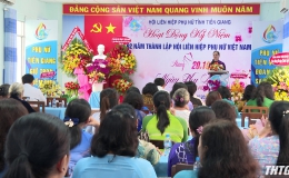 Phụ nữ Tiền Giang họp mặt kỷ niệm 92 năm Ngày thành lập Hội LHPN