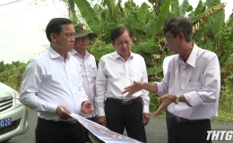 Chủ tịch UBND tỉnh Tiền Giang khảo sát Khu tái định cư cầu Mỹ Thuận 2