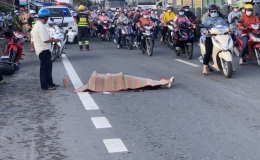 Nữ công nhân KCN Tân Hương tử nạn do va quẹt với xe đưa rước công nhân