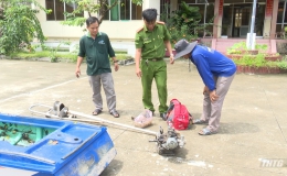 Công an huyện Tân Phước trao trả tài sản cho bị hại