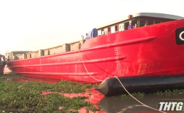 Hợp tác xã Rạch Gầm hạ thủy tàu 2.000 tấn