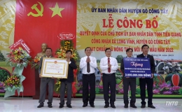 Tiền Giang ra mắt xã Nông thôn mới kiểu mẫu thứ hai: xã Long Vĩnh huyện Gò Công Tây