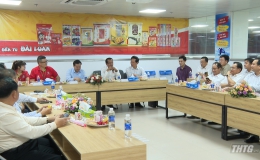 Đoàn công tác của tỉnh Khăm Muộn – Lào đến thăm doanh nghiệp tại KCN Long Giang và Thiền viện Trúc Lâm Chánh Giác
