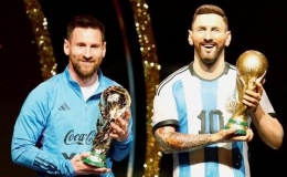 Messi được dựng tượng cạnh Pele, Maradona