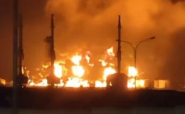 Kho dầu của Nga trên bán đảo Crimea bốc cháy, nghi bị UAV tấn công