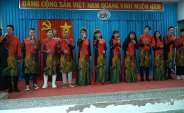 Tập đoàn An Nông biểu diễn văn nghệ tại Trung tâm công tác xã hội Tiền Giang